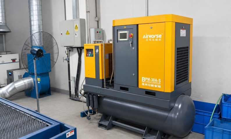 &iquest;Por qu&eacute; elegir el compresor de aire l&aacute;ser 4 en 1 de 22 kW de AirHorse? Limpio, compacto y eficiente